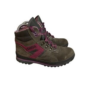 Lehigh Womens 7 Steel Toe Hiking Boots Leather 563 Trails Hiking Gorpcore Camp
